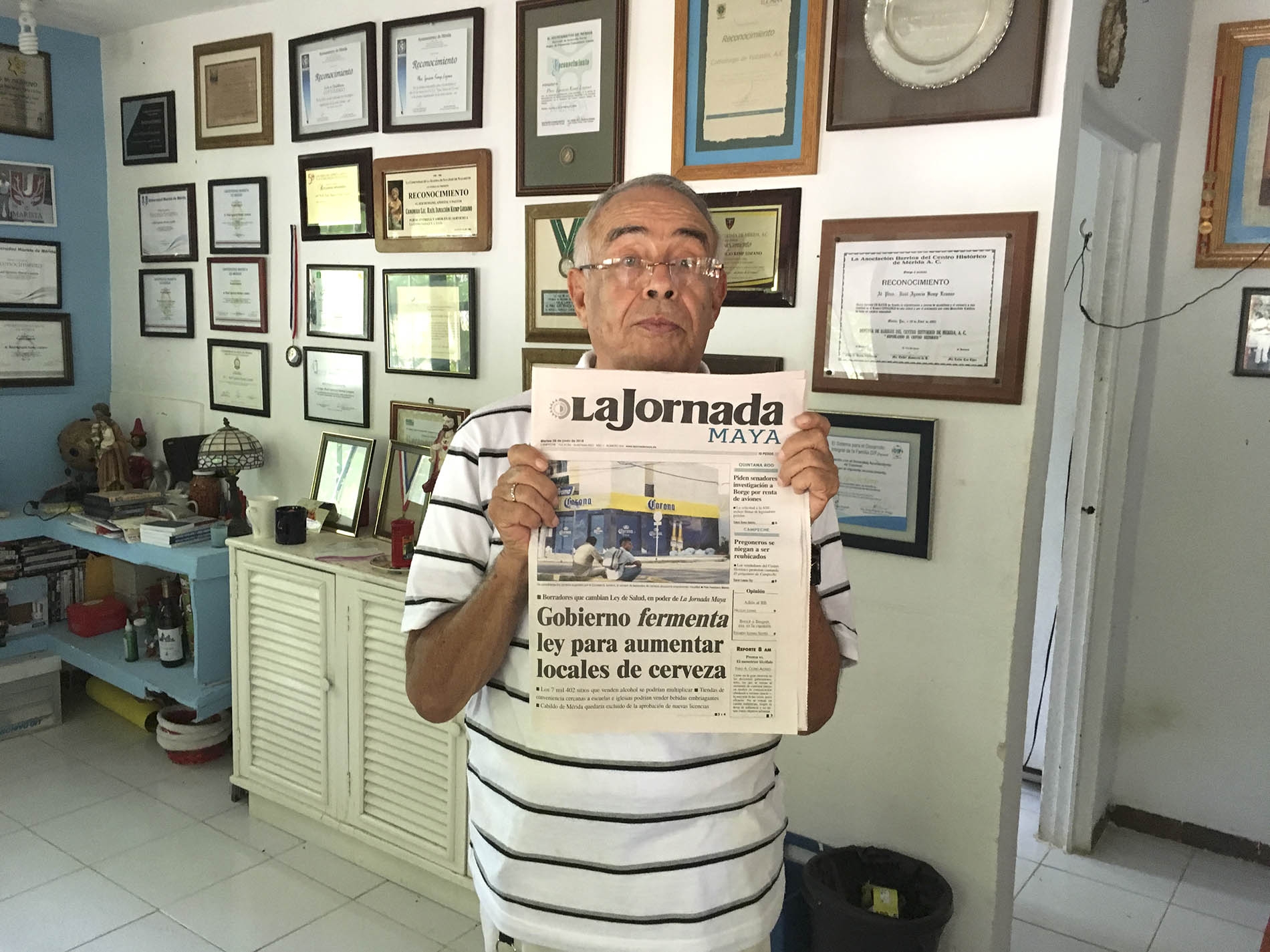 El que consume alcohol se enferma